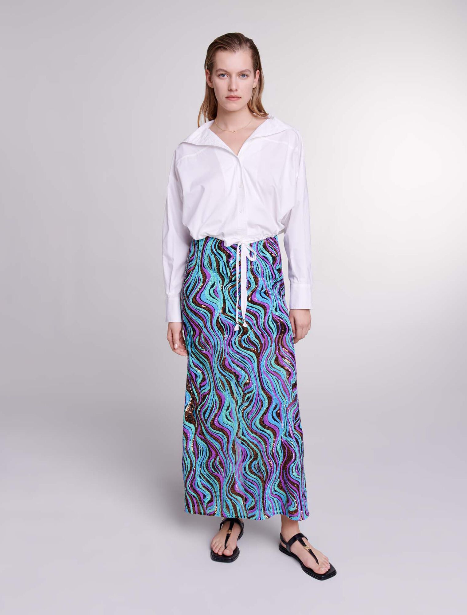 Chemise courte en coton