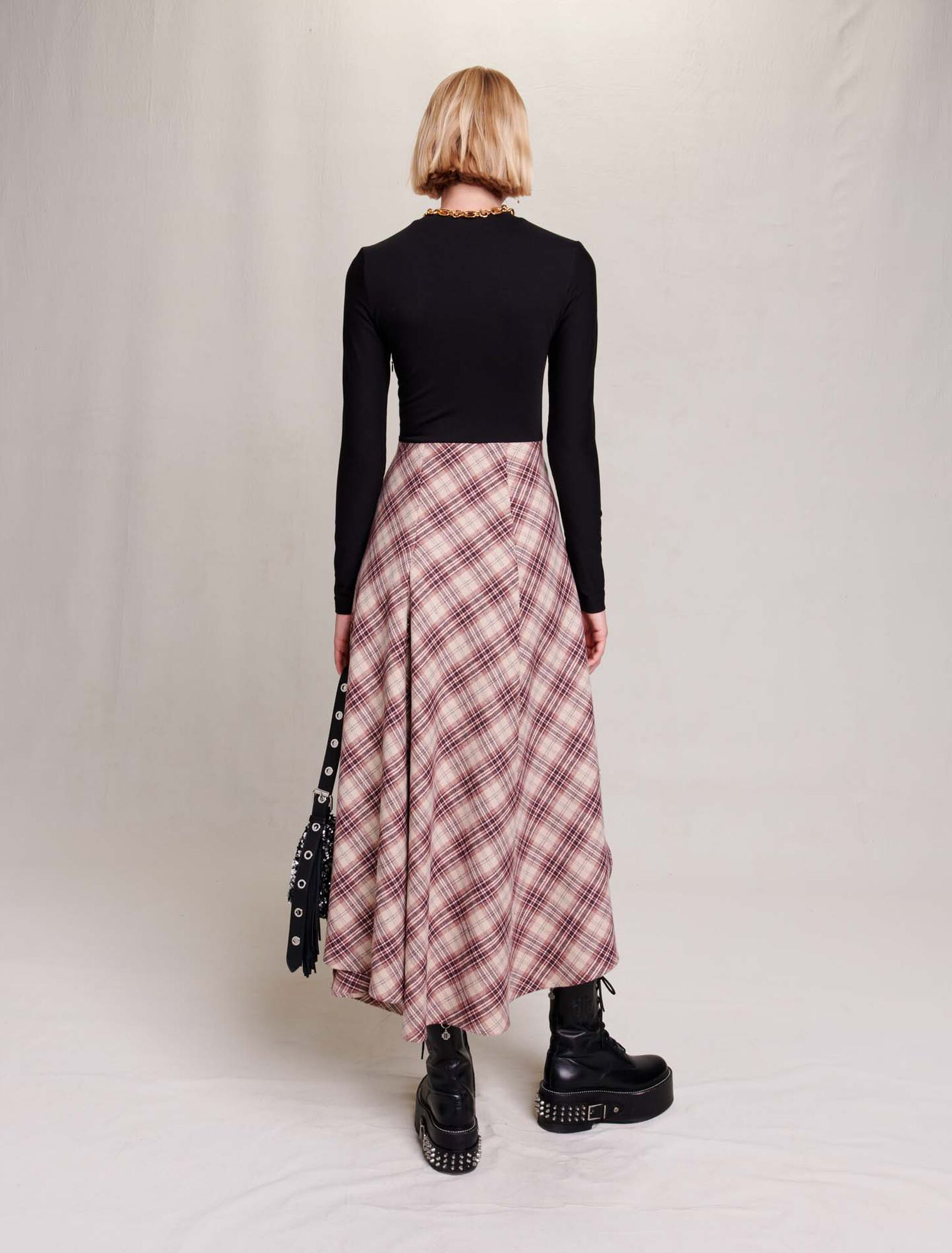Robe asymétrique flanelle