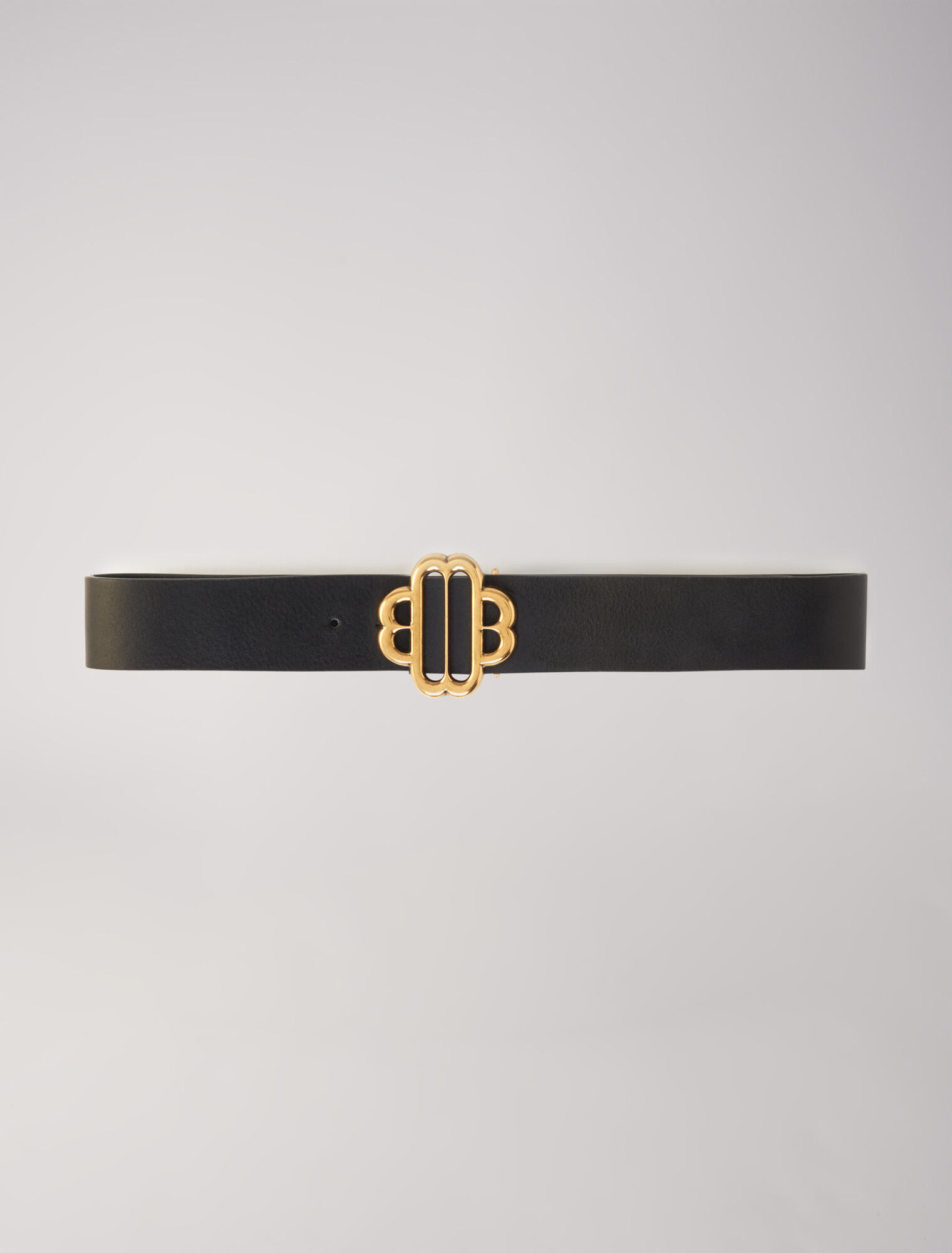 Ceinture logo Clover en cuir