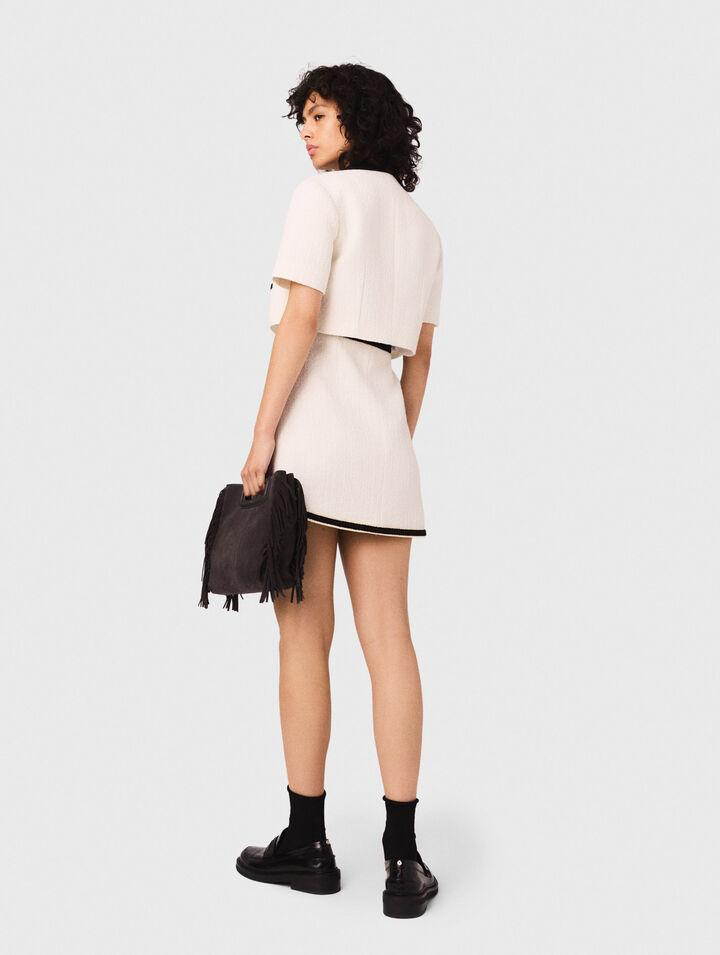 Robe 2-en-1 en tweed