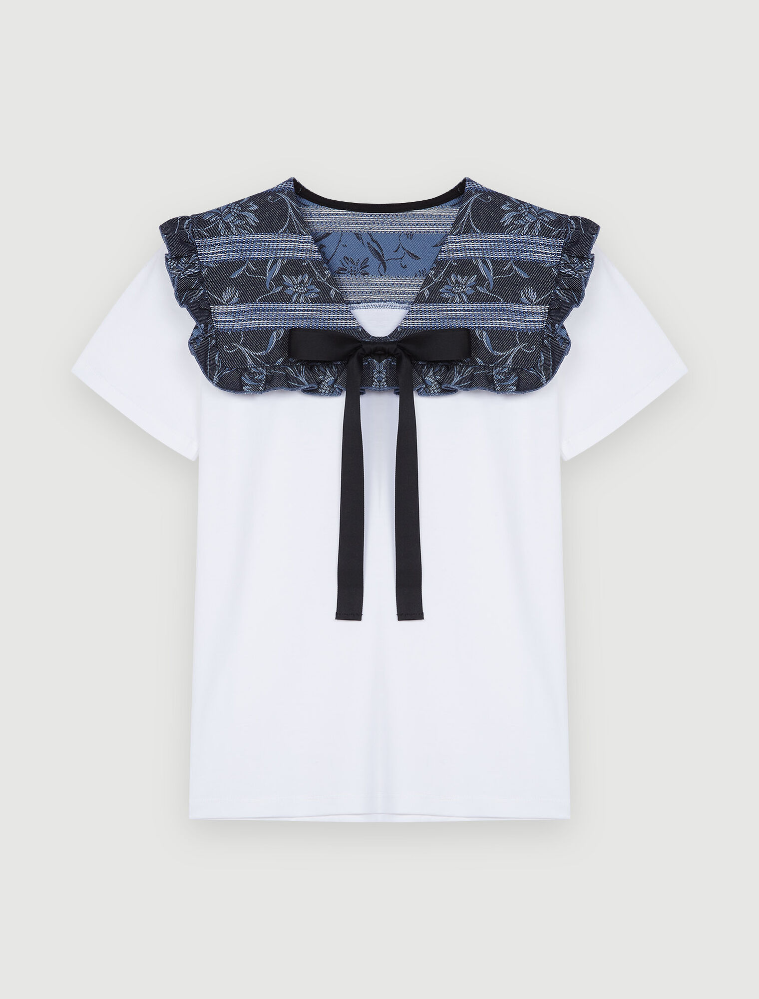 Tee-shirt en mix matière