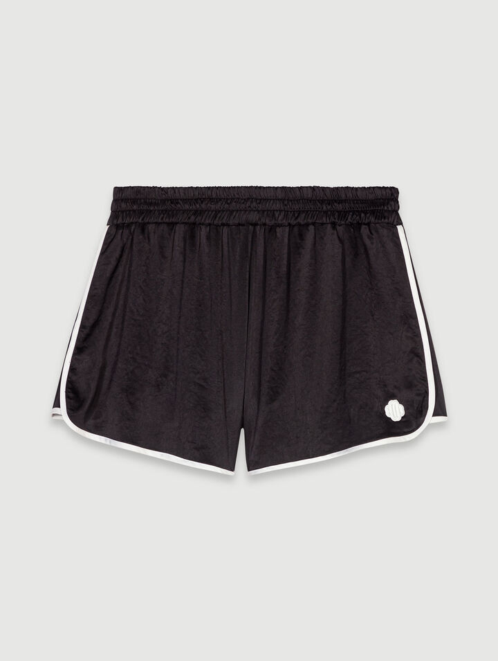 Short en satin 