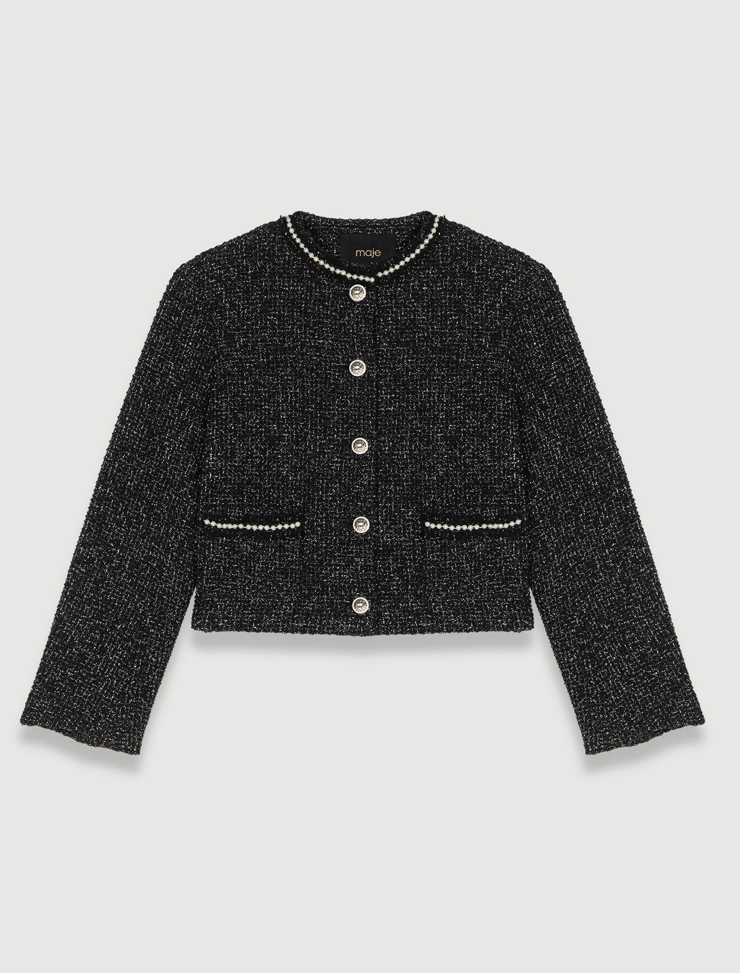 Veste courte perles