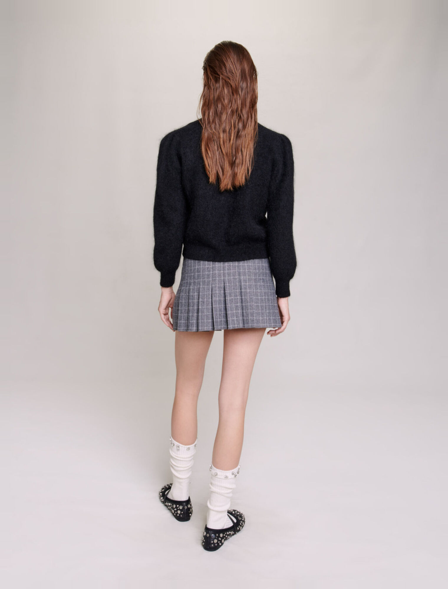 Cardigan en laine et mohair