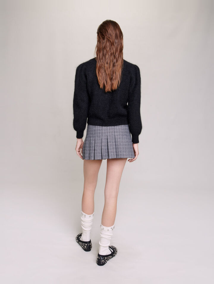 Cardigan en laine et mohair