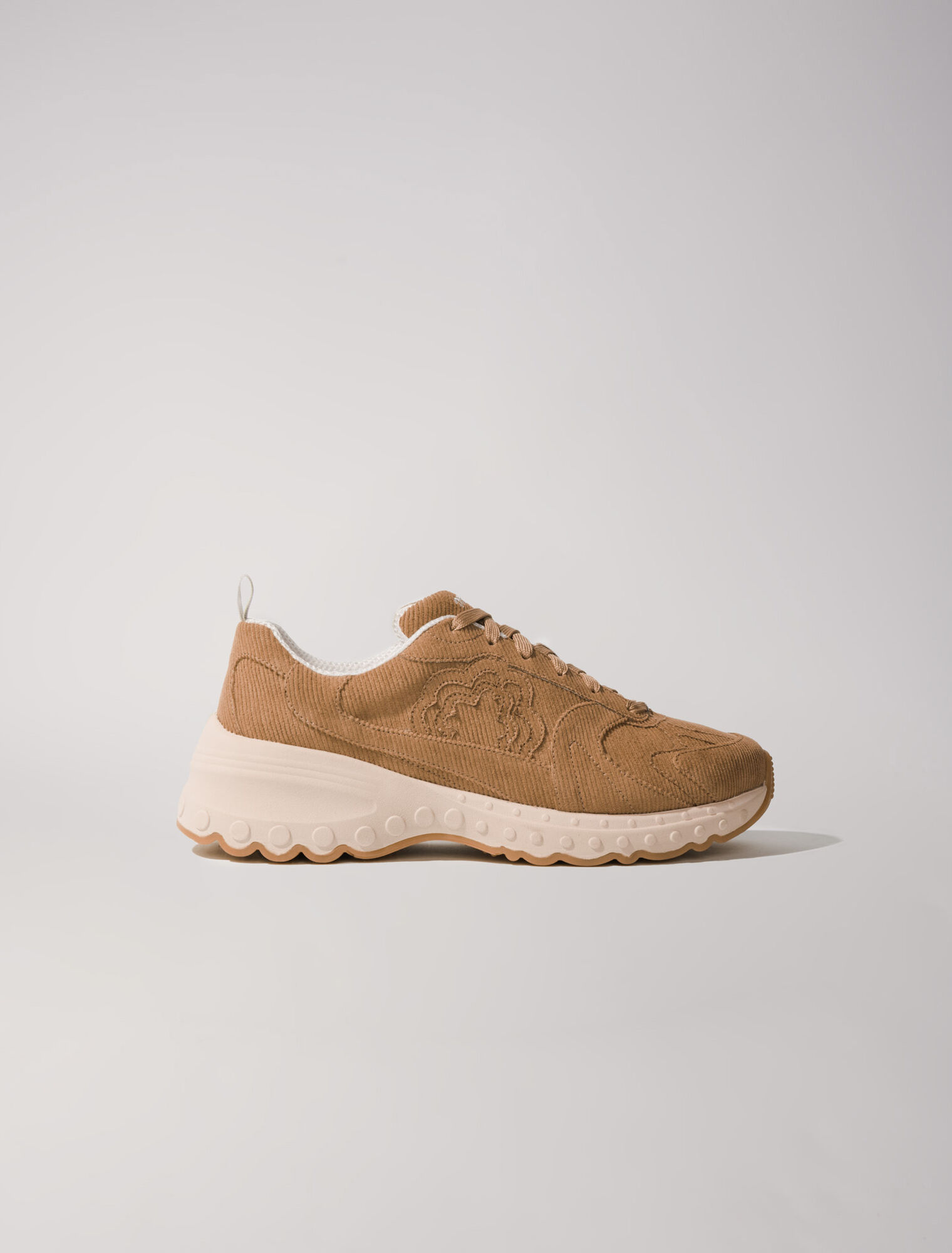 M Sneakers en velours côtelé