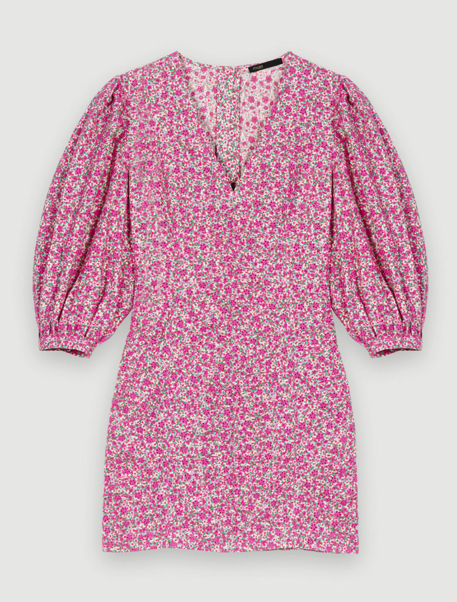 Robe courte à imprimé fleuri