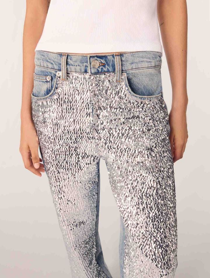 Jean à sequins