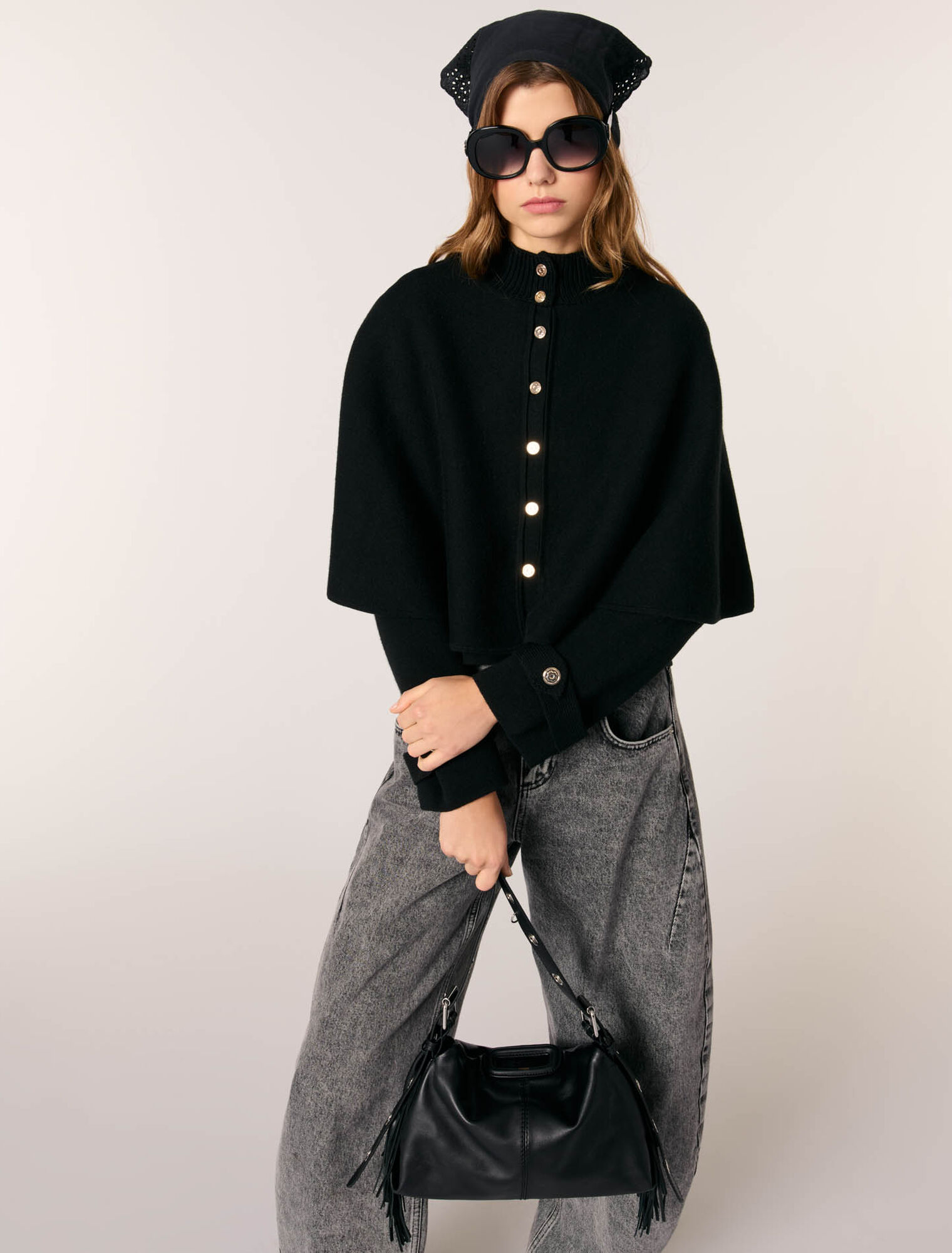 Cardigan effet cape