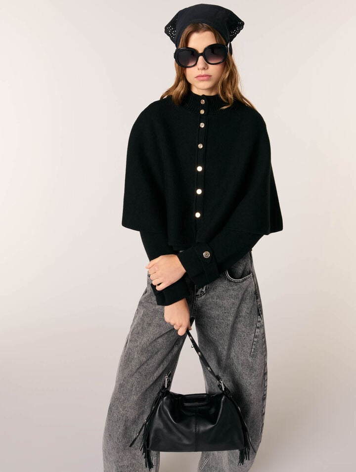Cardigan effet cape