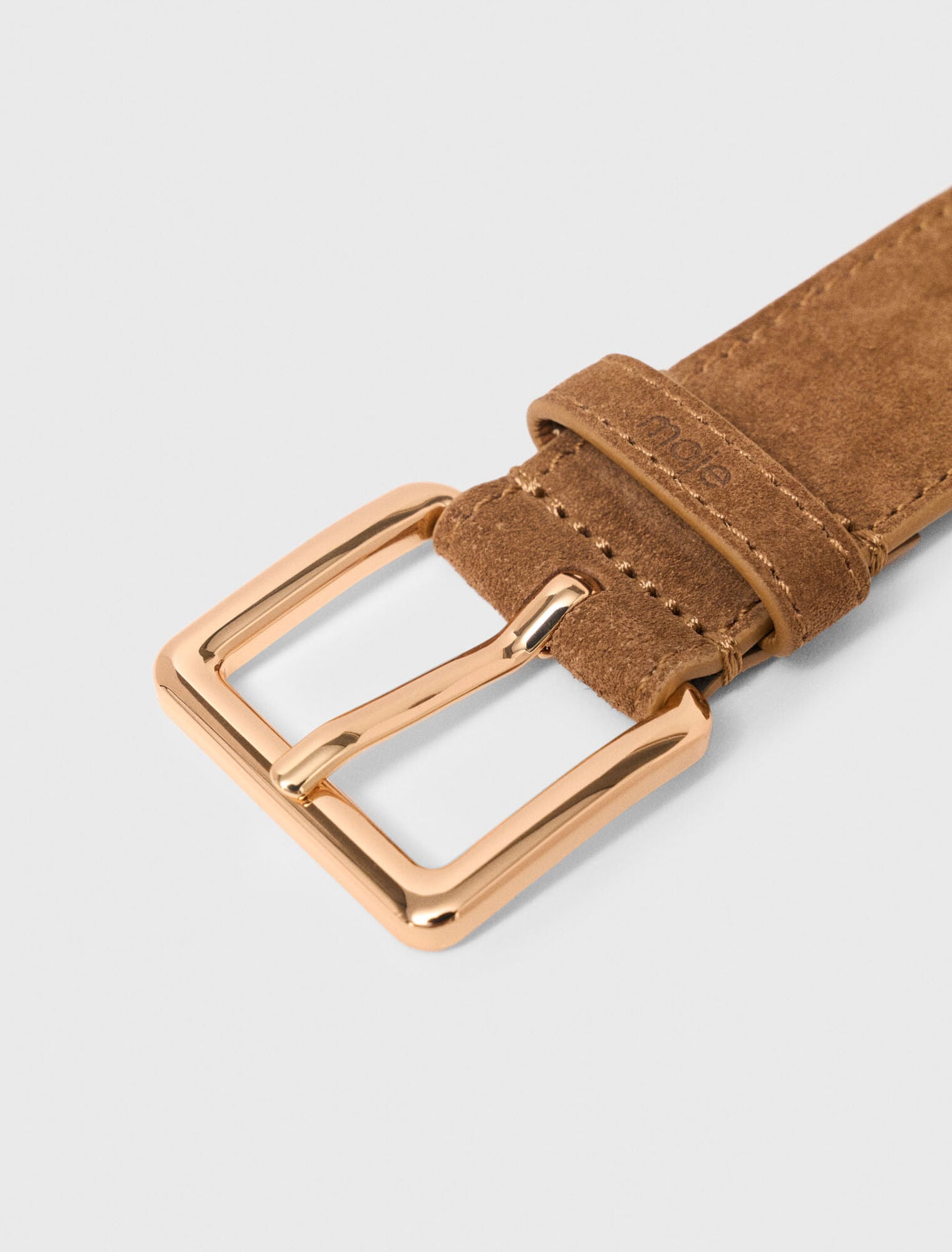 Ceinture tress&eacute;e en su&egrave;de
