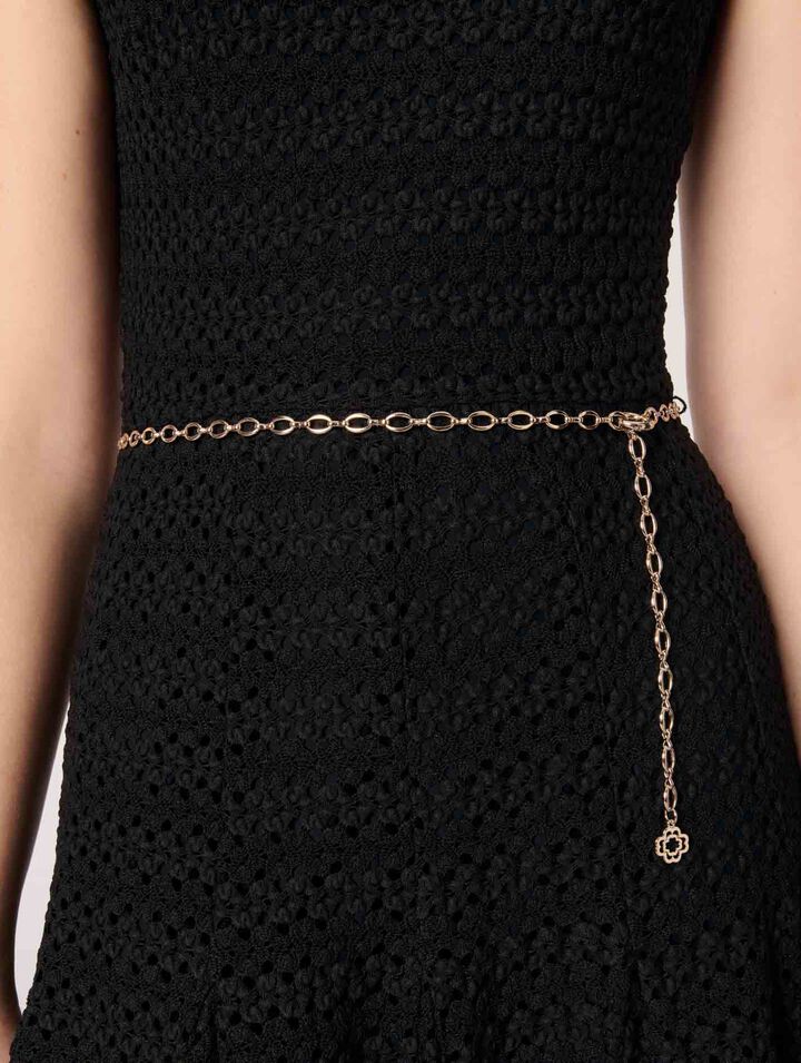Robe longue en crochet