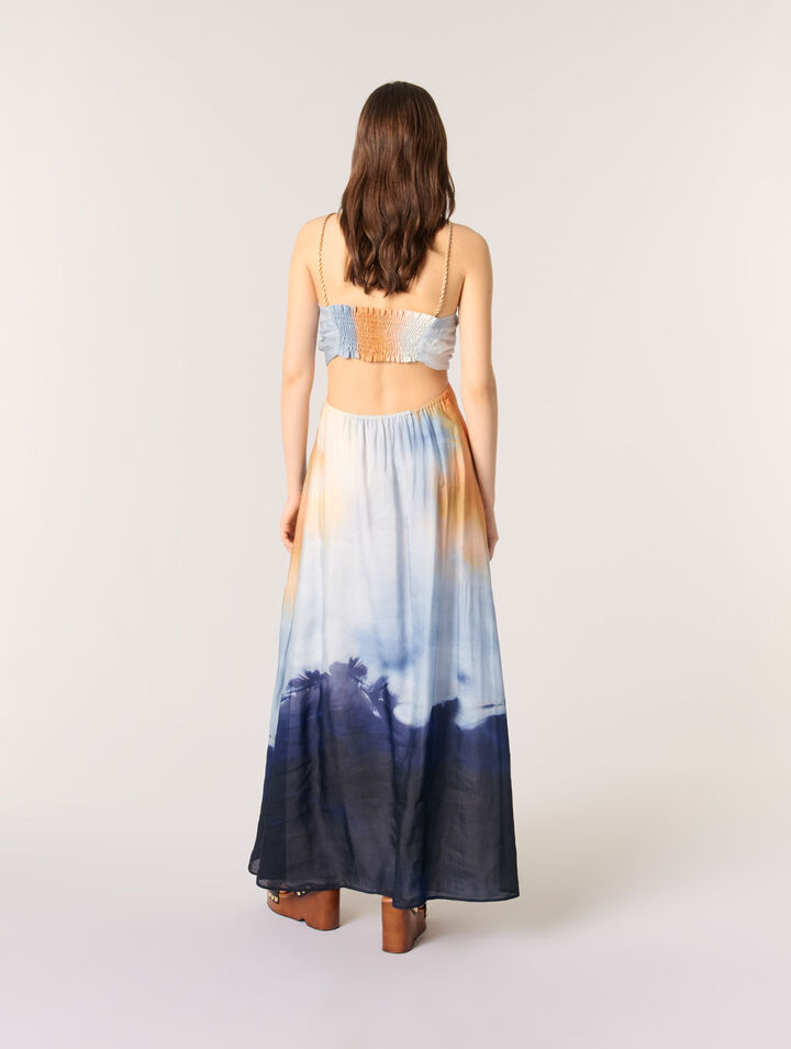 Robe longue tie & dye