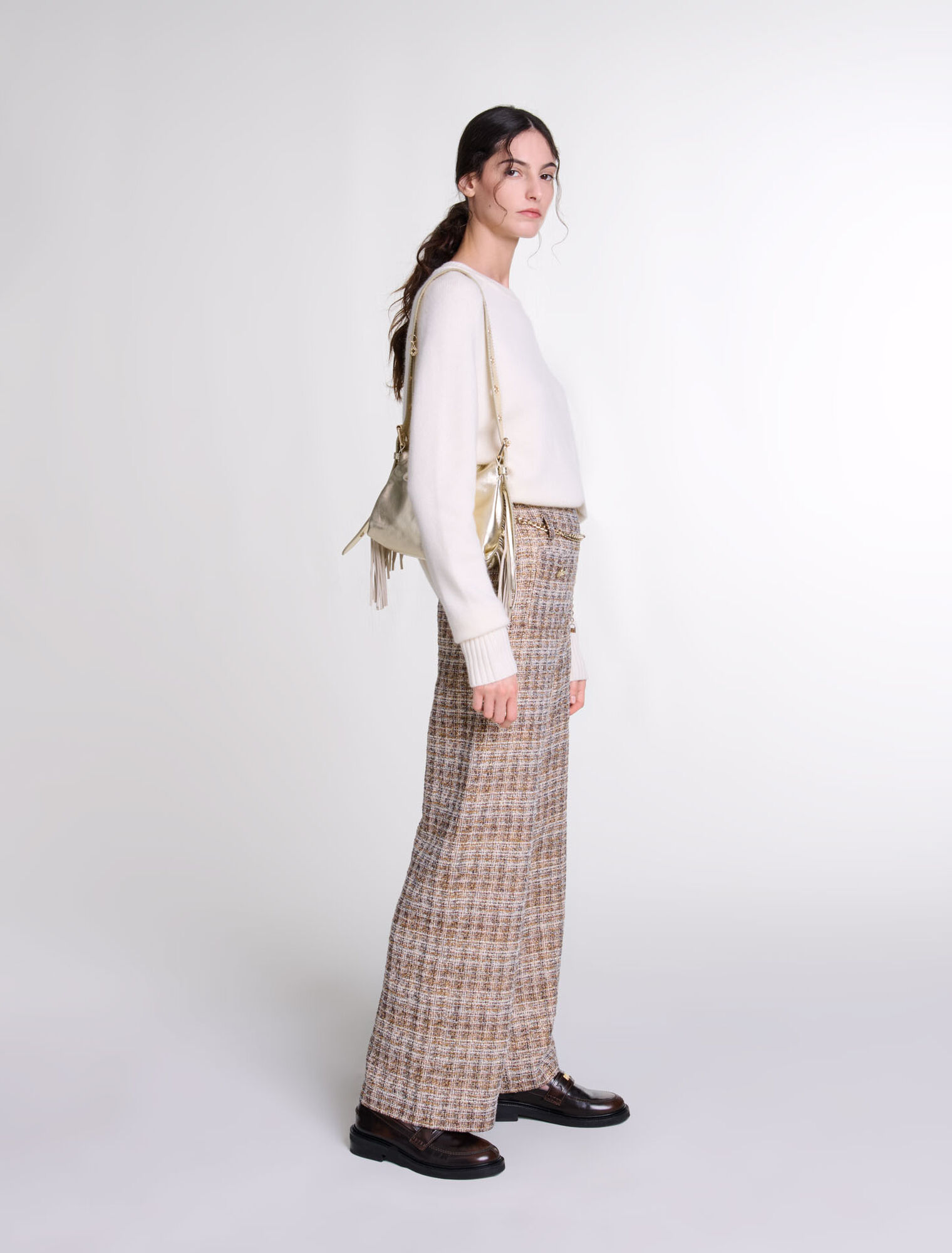 Pantalon en tweed