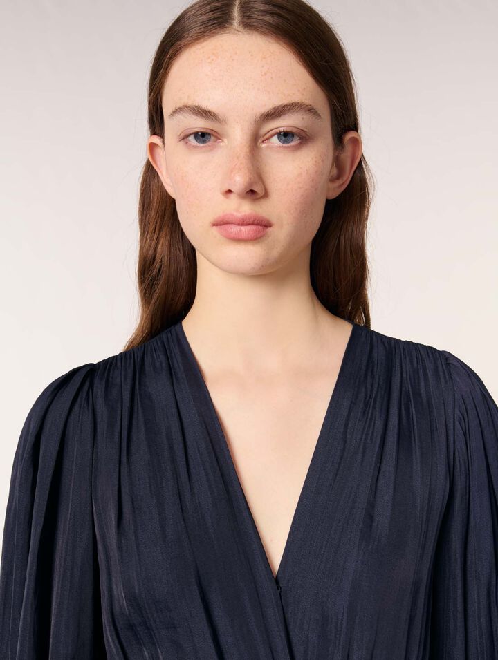 Robe longue à volants