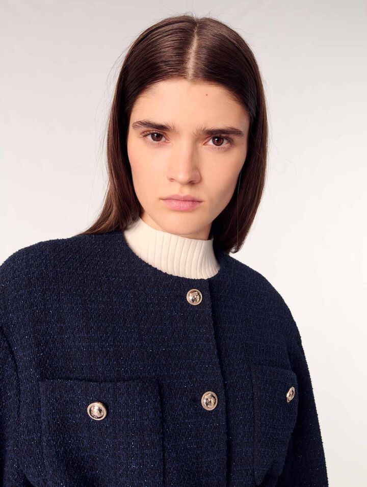 Veste 4 poches en tweed