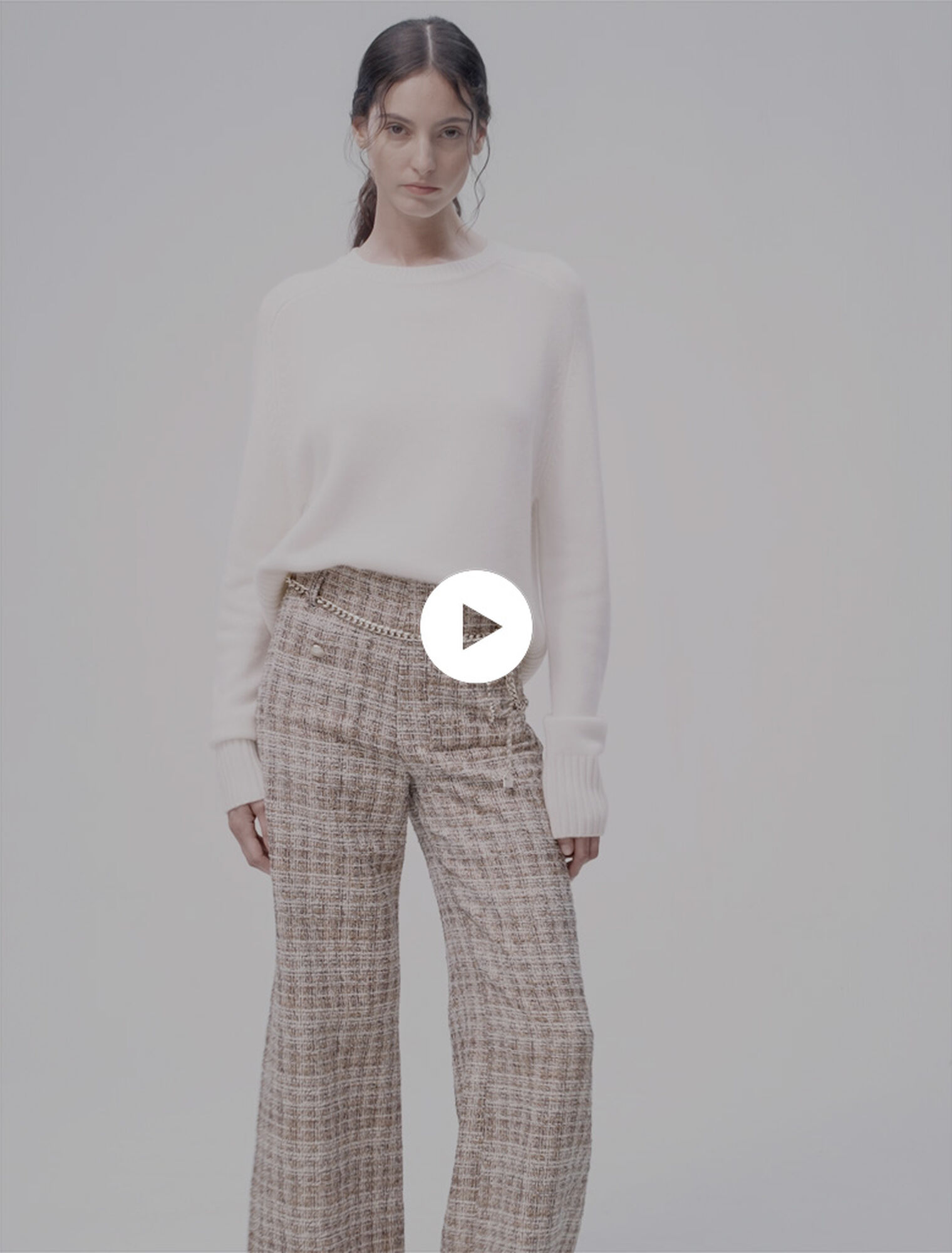 Pantalon en tweed