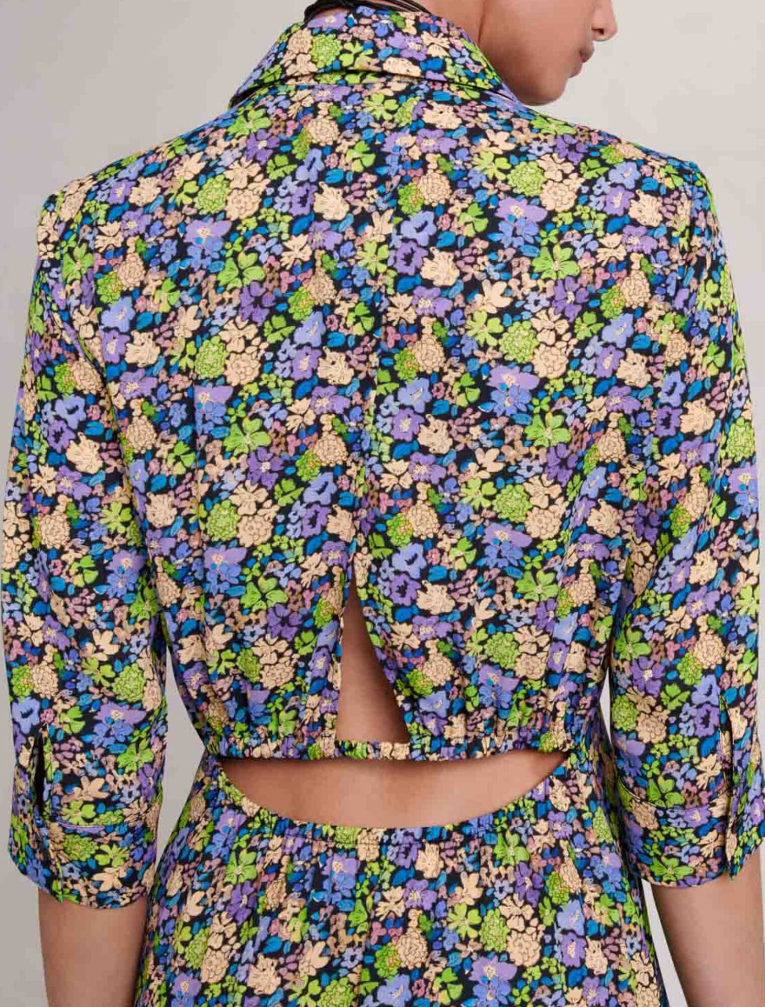 Robe longue fleurie