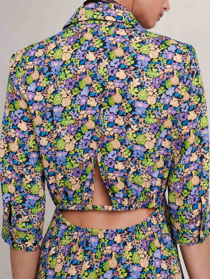 Robe longue fleurie