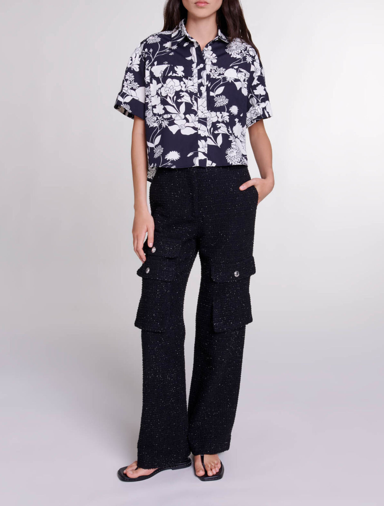 Pantalon en tweed