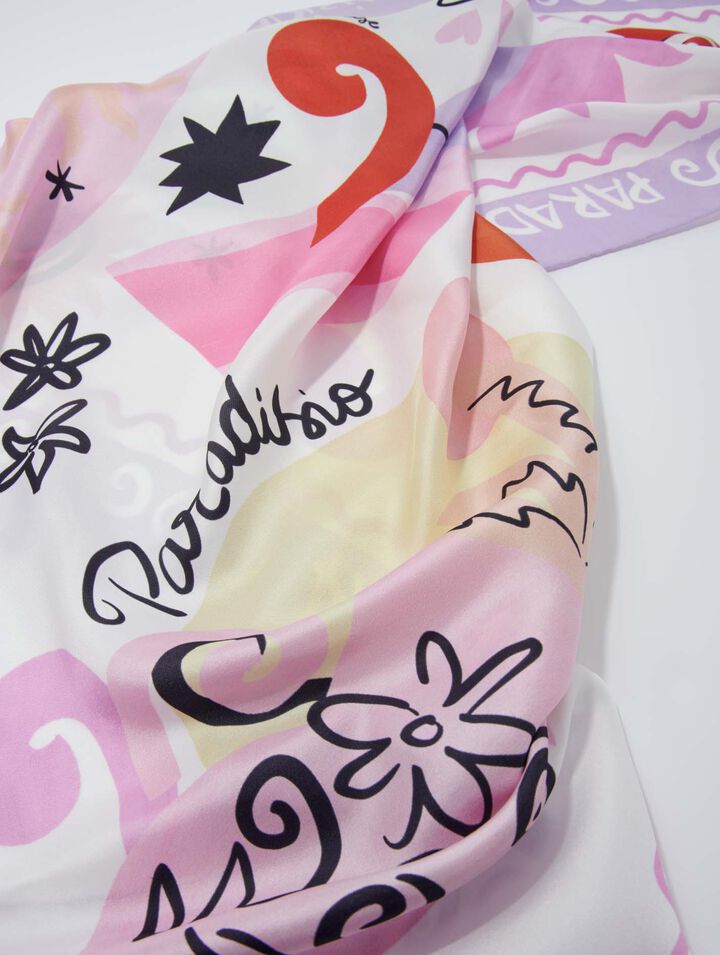 Foulard en soie Paradisio