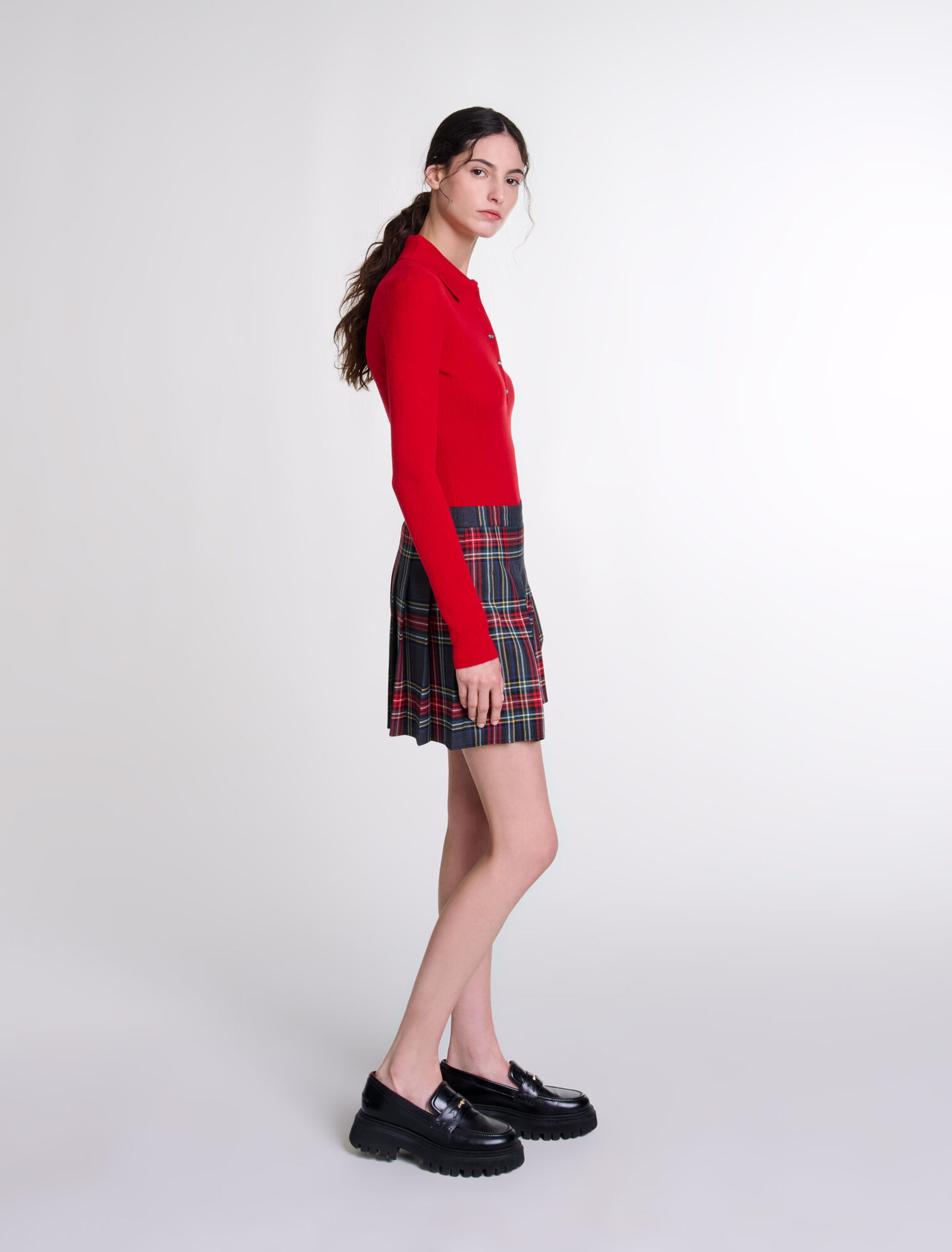 Jupe courte imprimé tartan