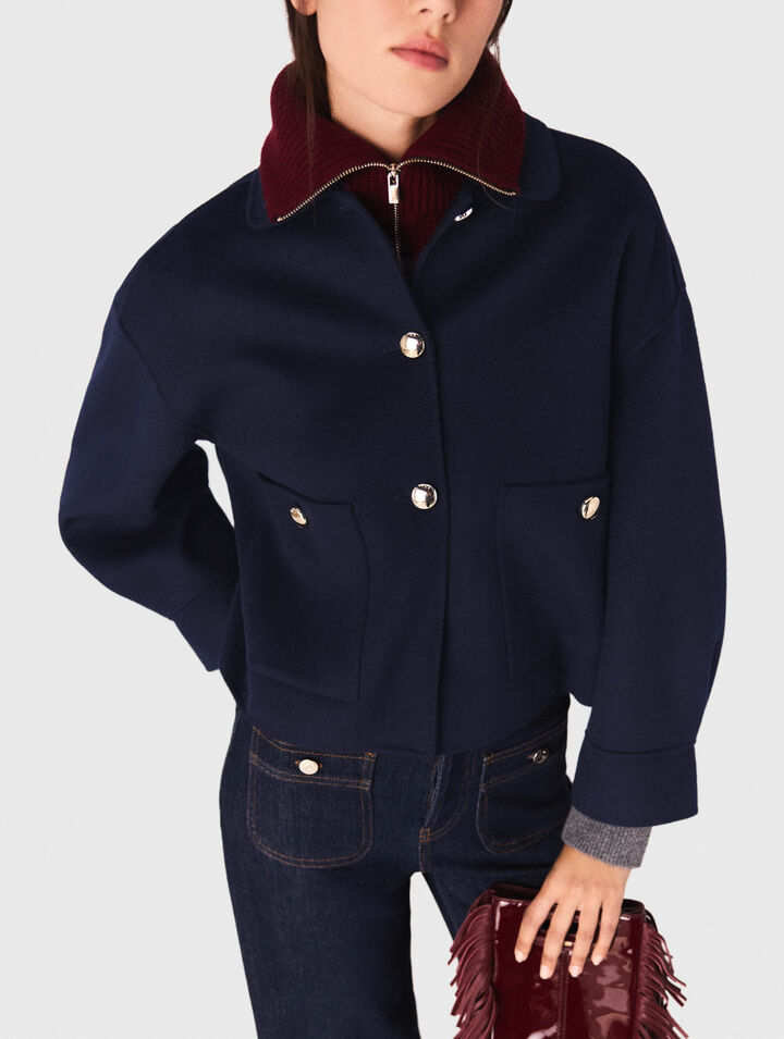 Veste courte en laine