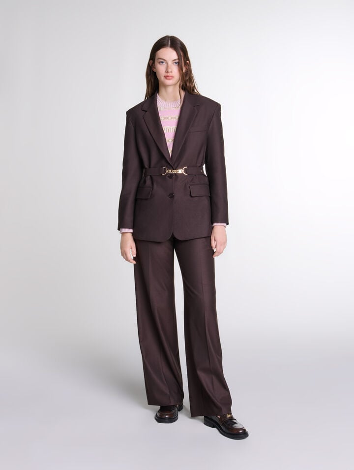 Pantalon de tailleur large