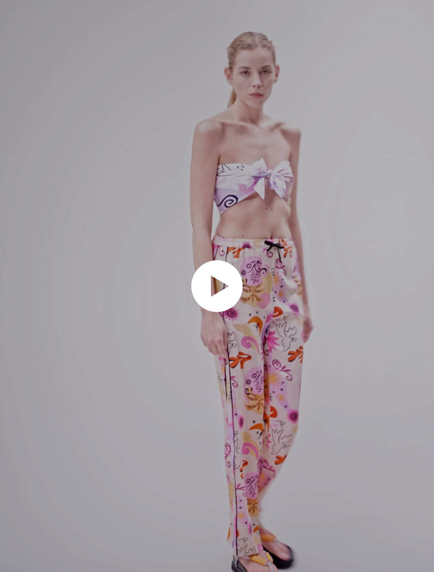 Pantalon en soie