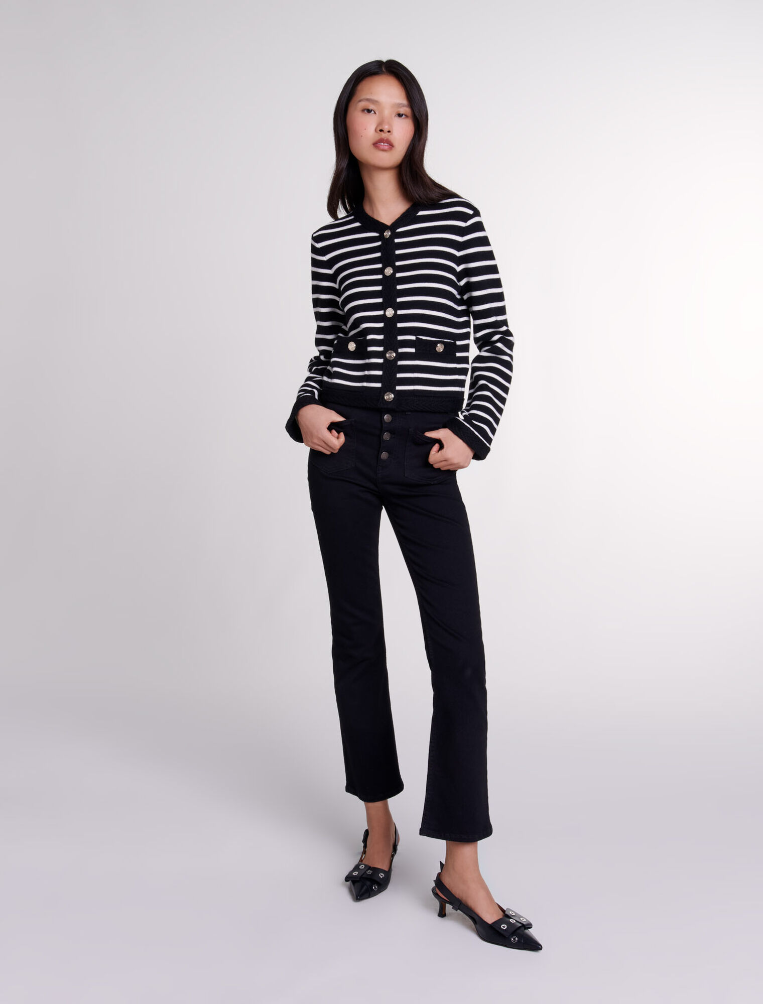 Cardigan à rayures 
