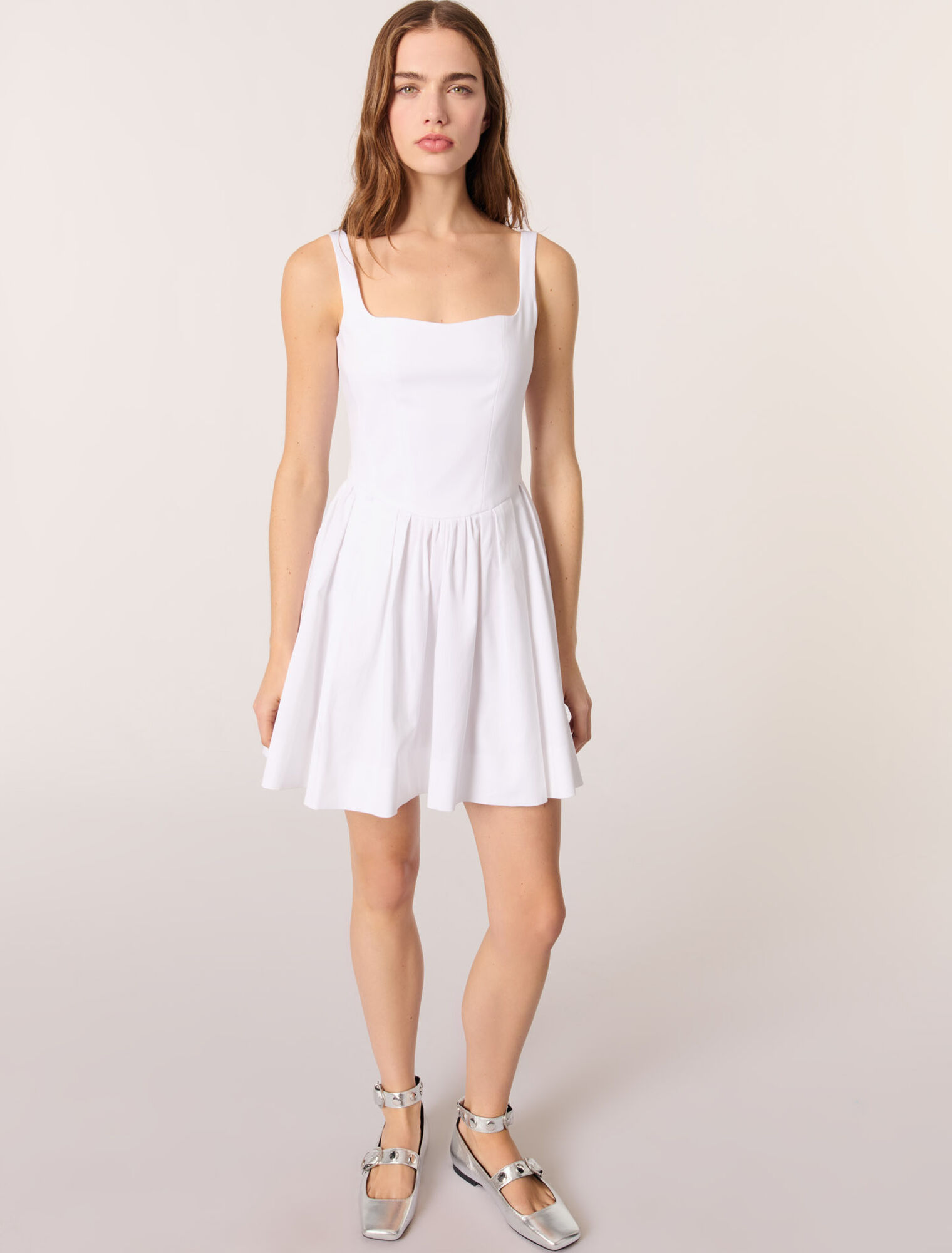 Robe courte en coton 
