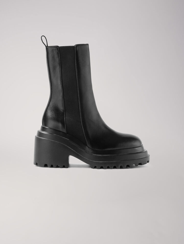 Bottines en cuir