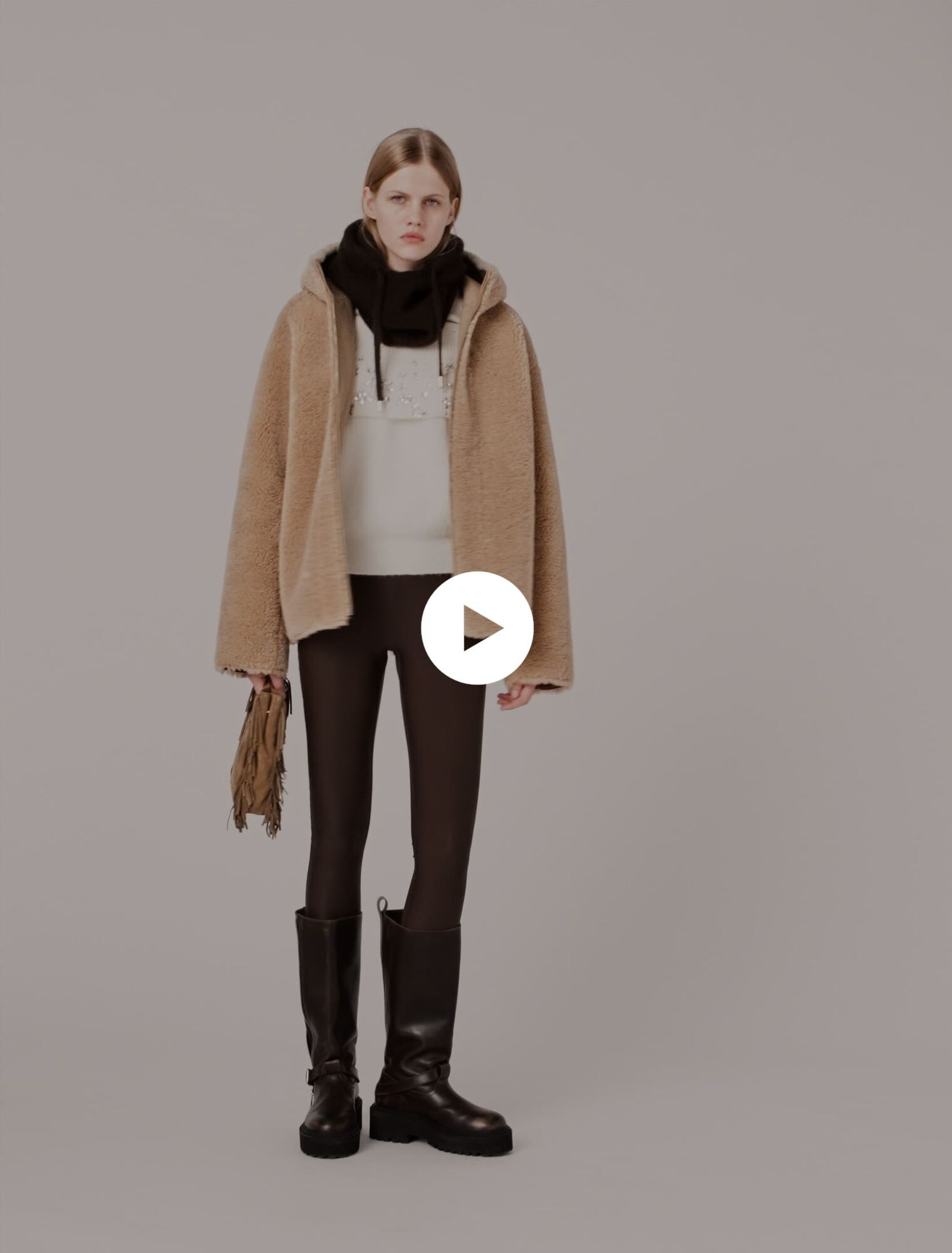 Manteau réversible avec capuche