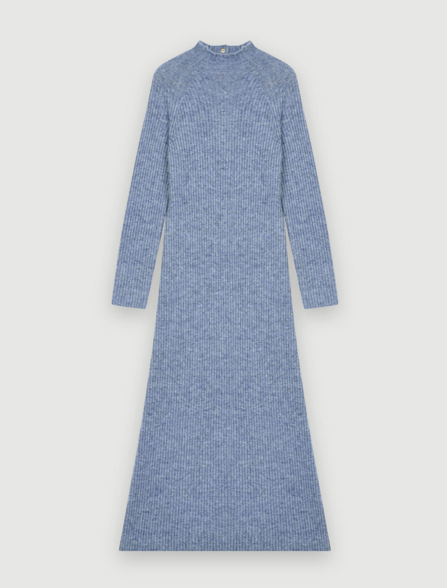 Robe en mohair col montant