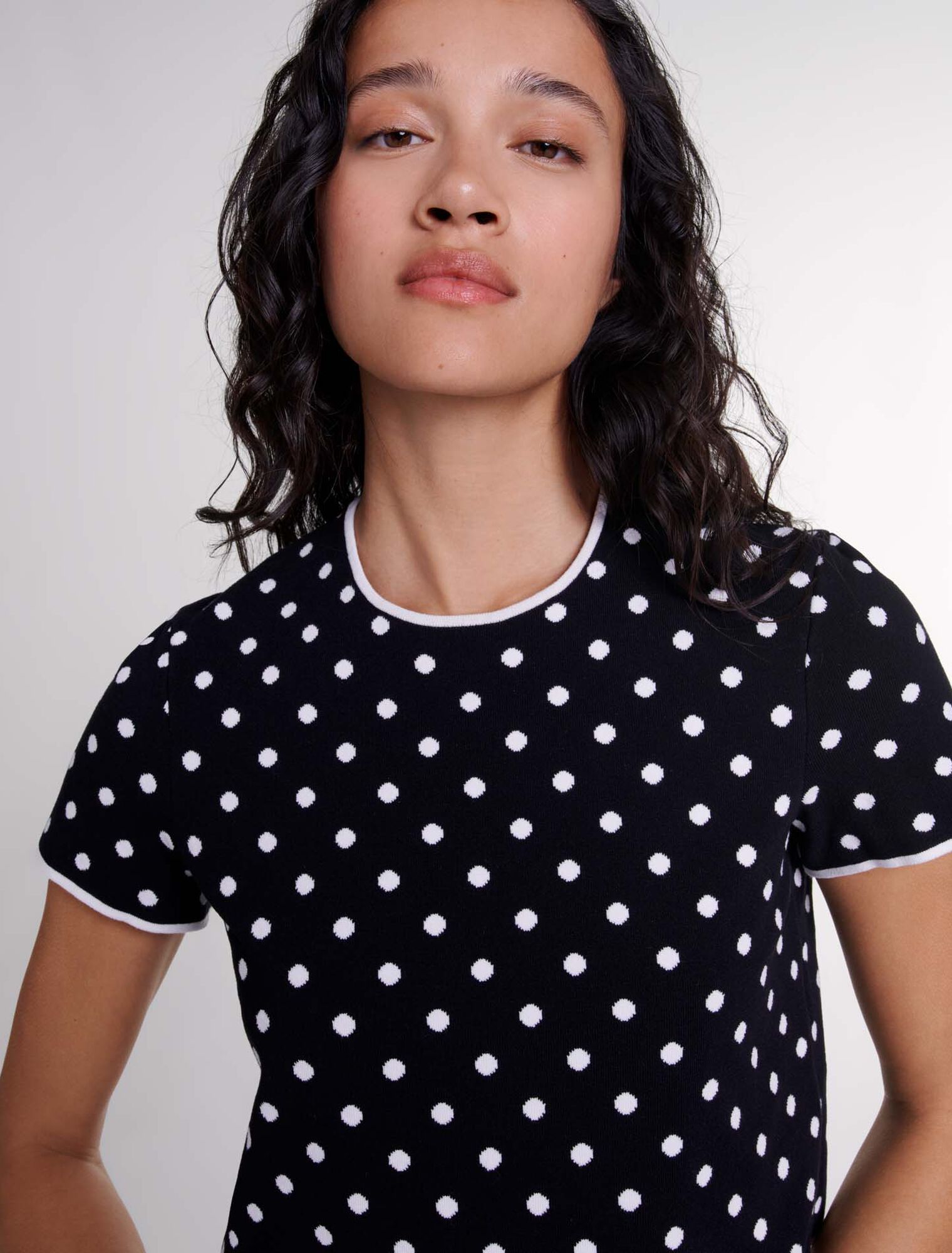Top en maille jacquard 