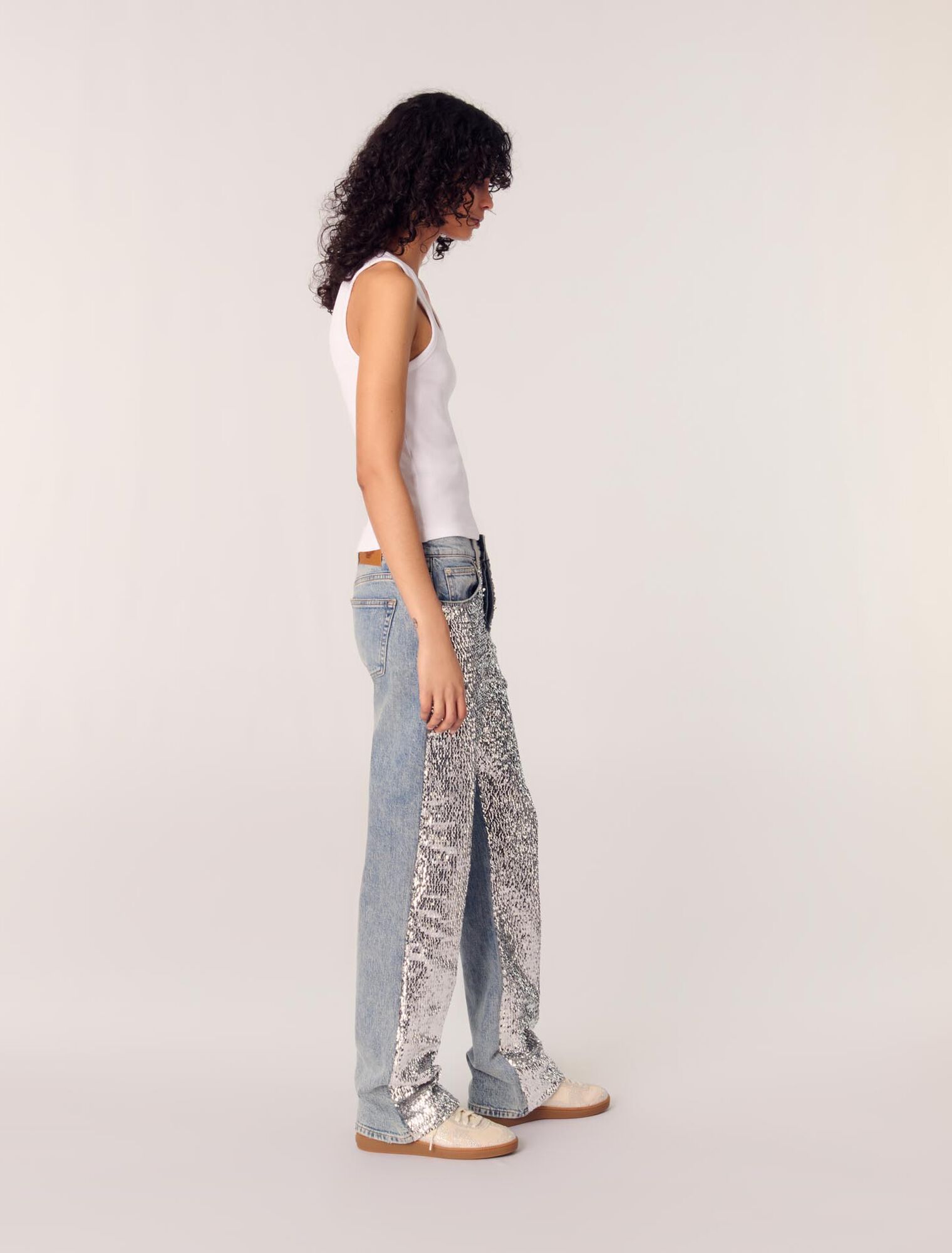 Jean à sequins