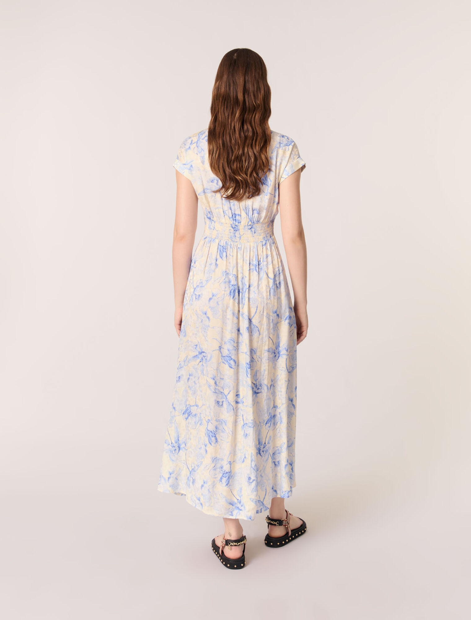 Robe longue imprimée