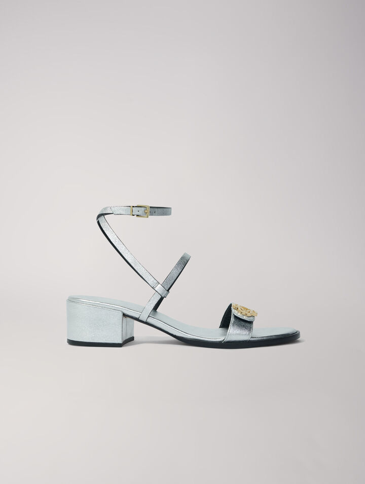 Sandales à brides en cuir