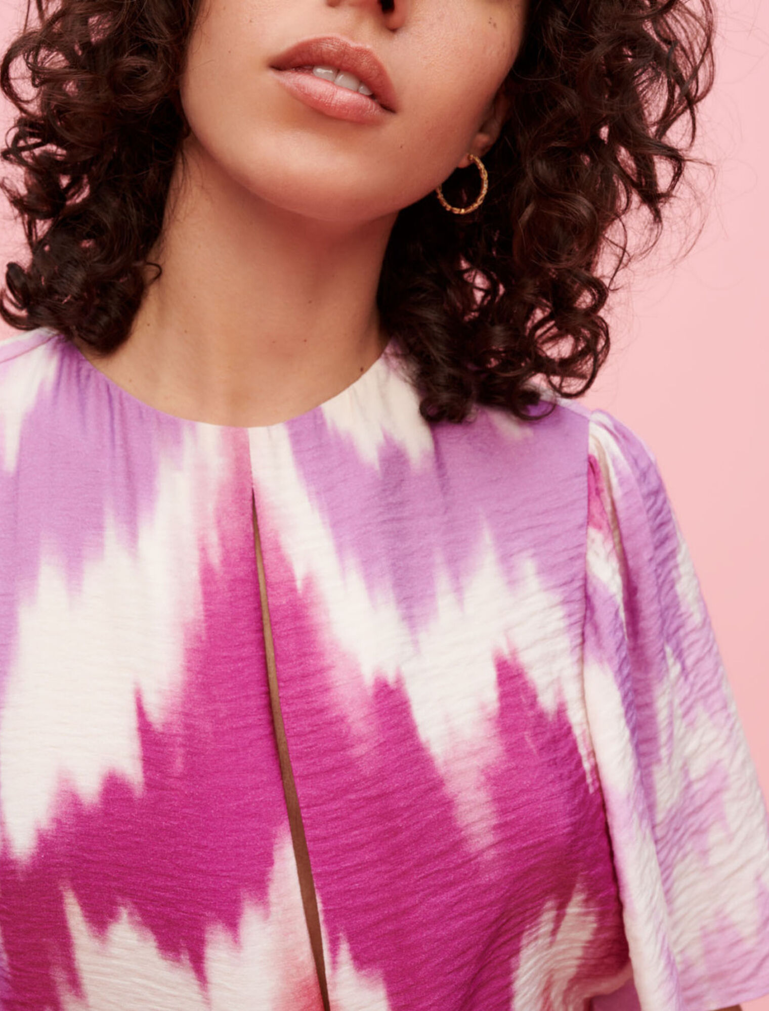 Robe foulard asymétrique Tie and Dye