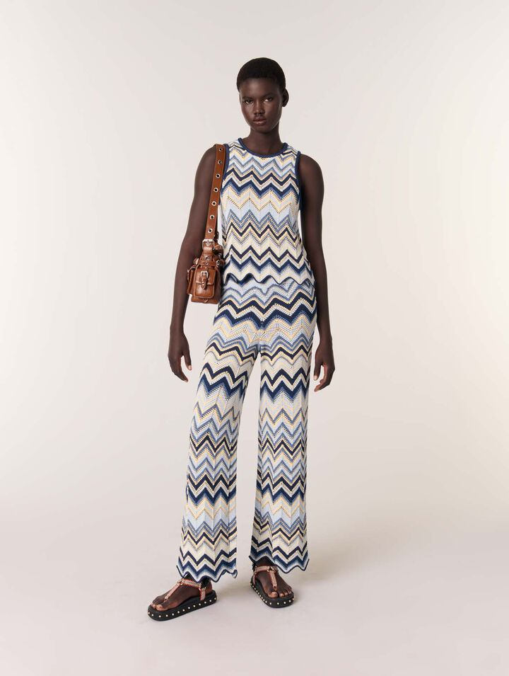Pantalon en crochet