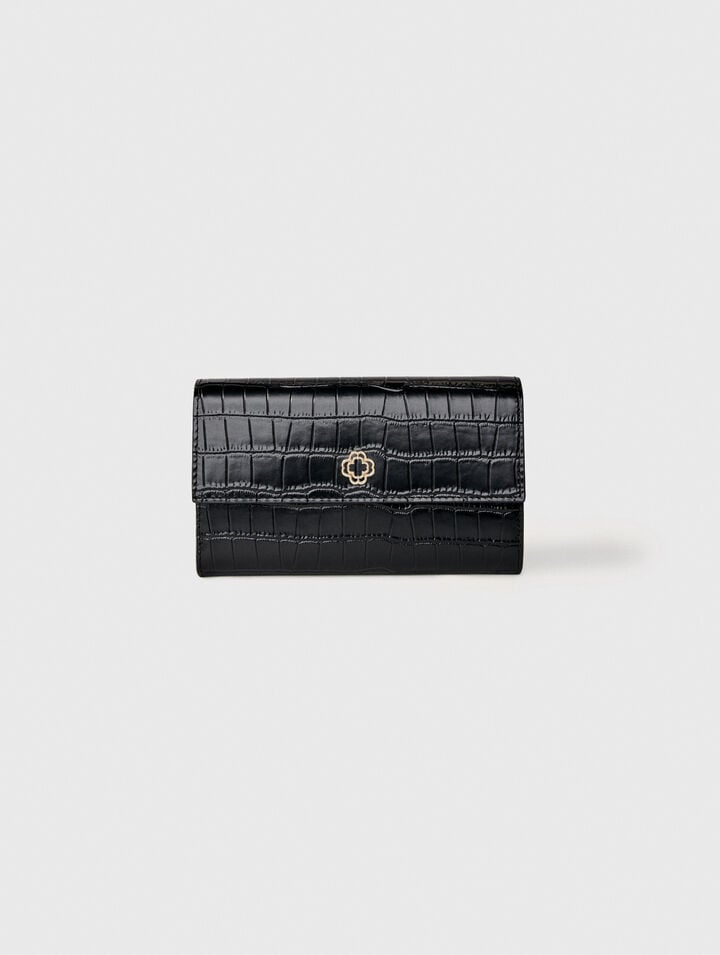 Pochette En Cuir Embossé À Chaîne - Maje - Modalova