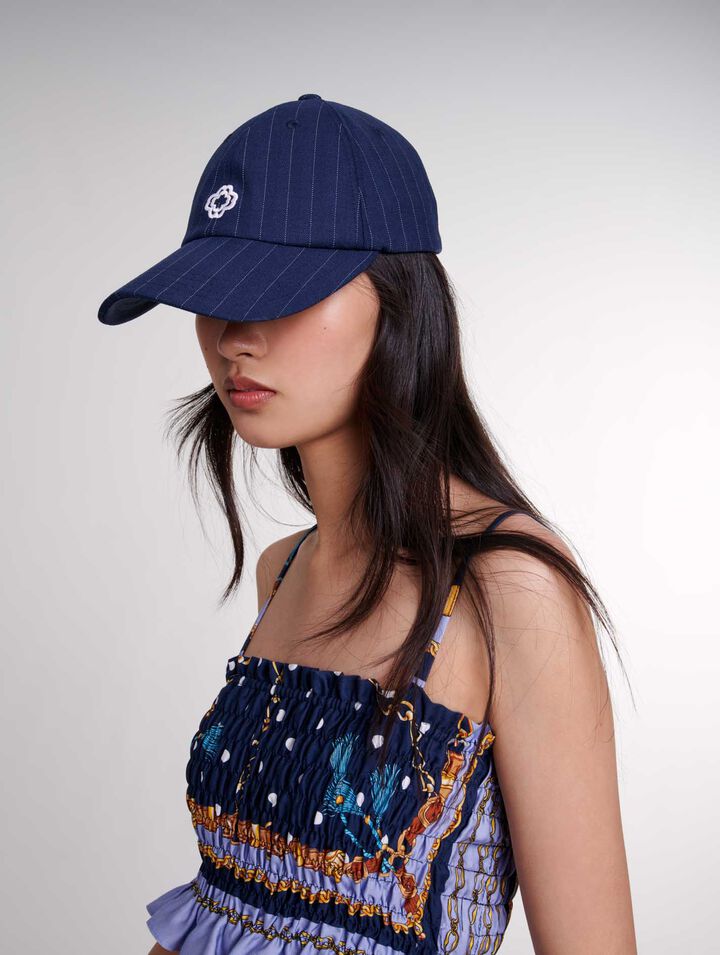 Casquette à rayures