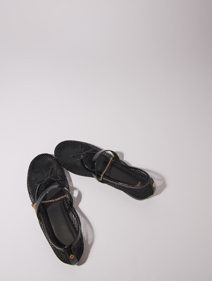 Ballerines en textile mesh