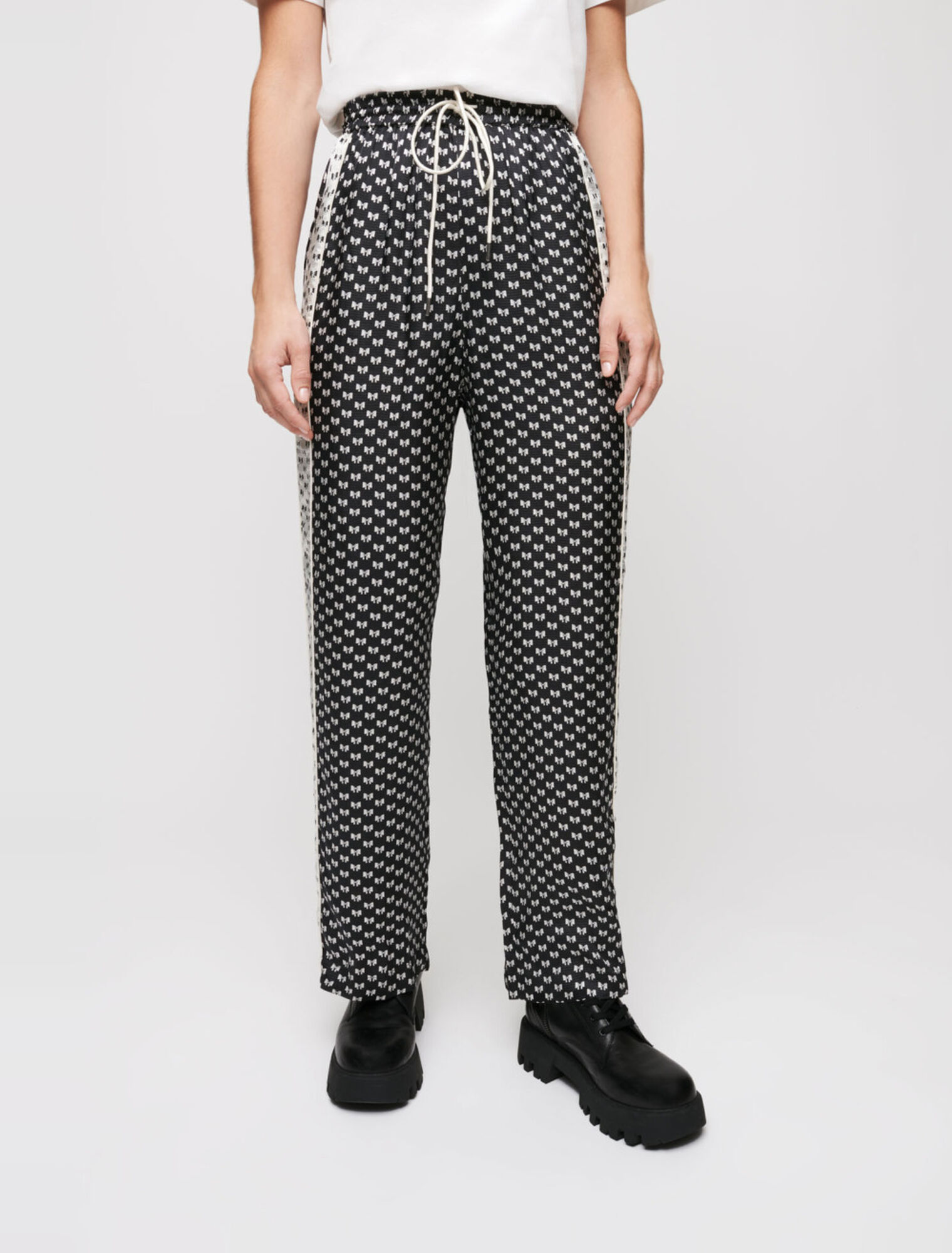 Pantalon pyjama imprimé nœuds