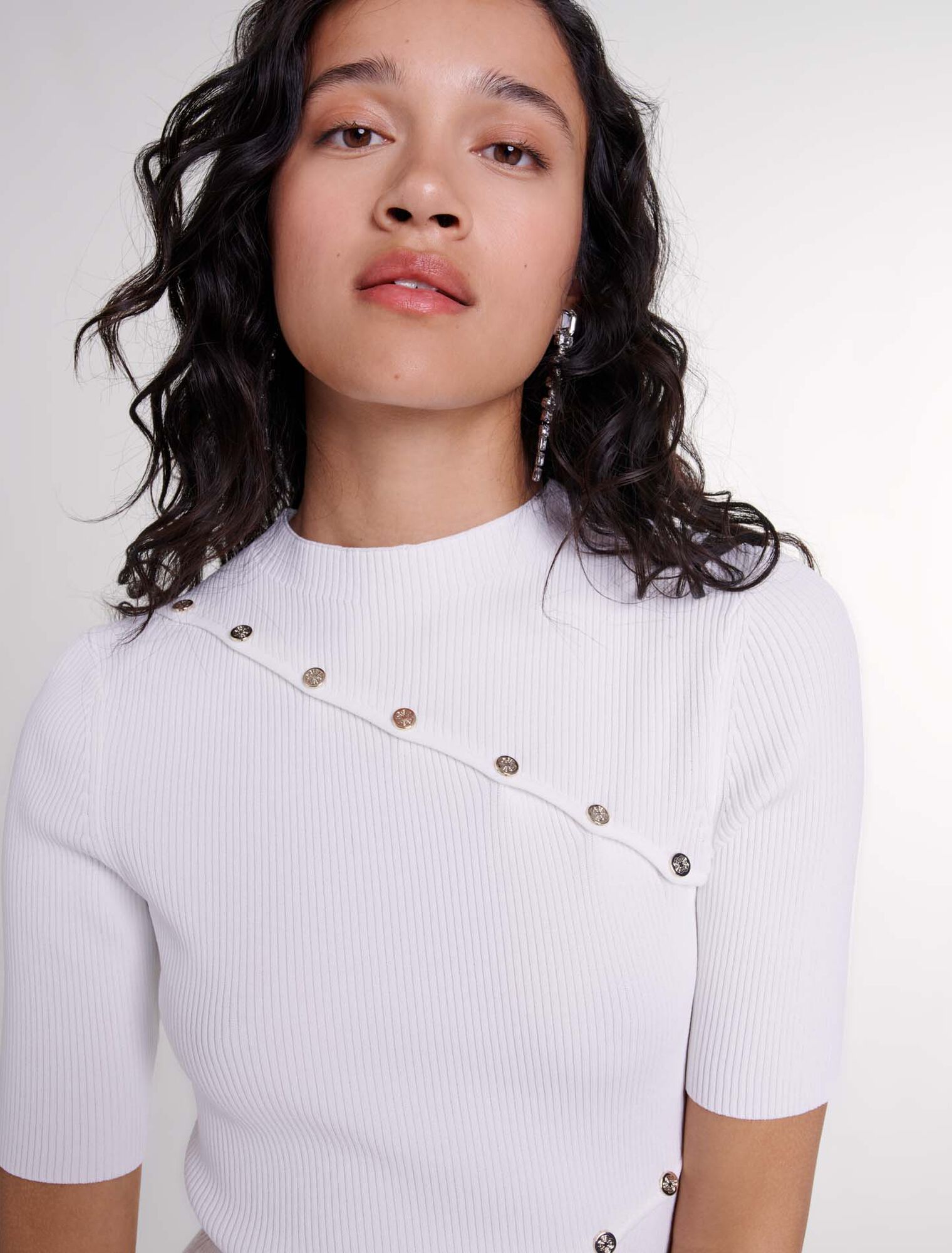 Robe courte en maille