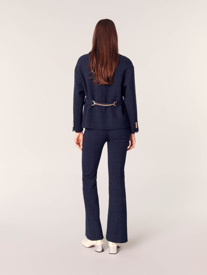 Veste 4 poches en tweed