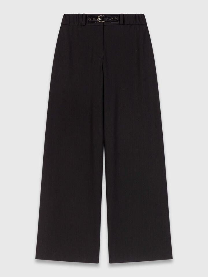 Pantalon tailleur à jambes larges