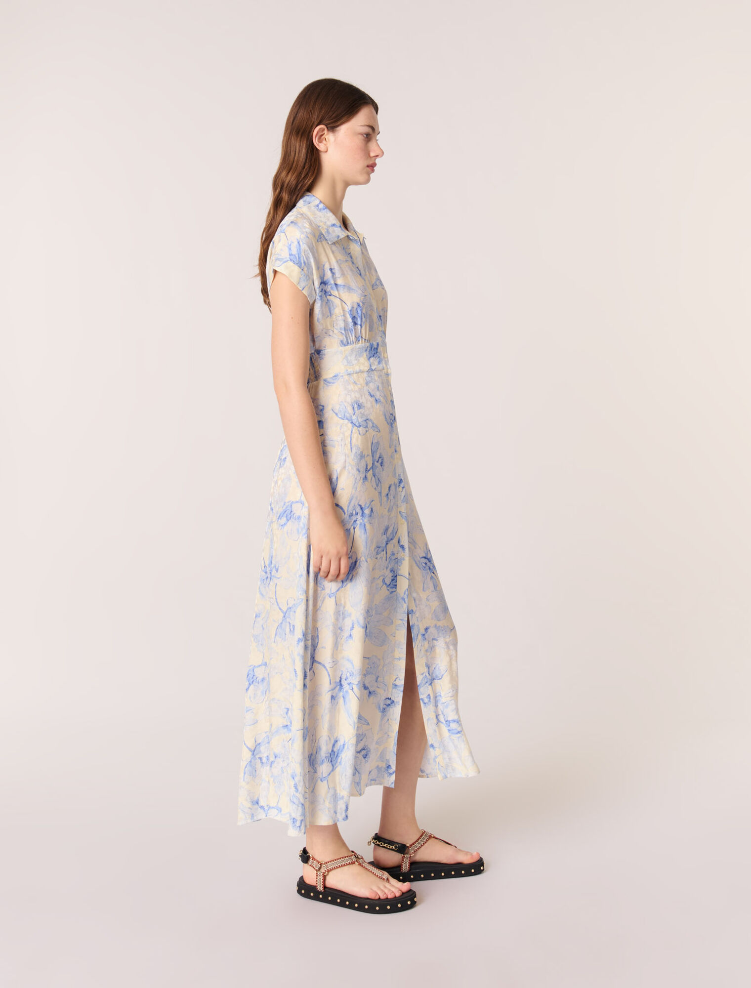 Robe longue imprimée