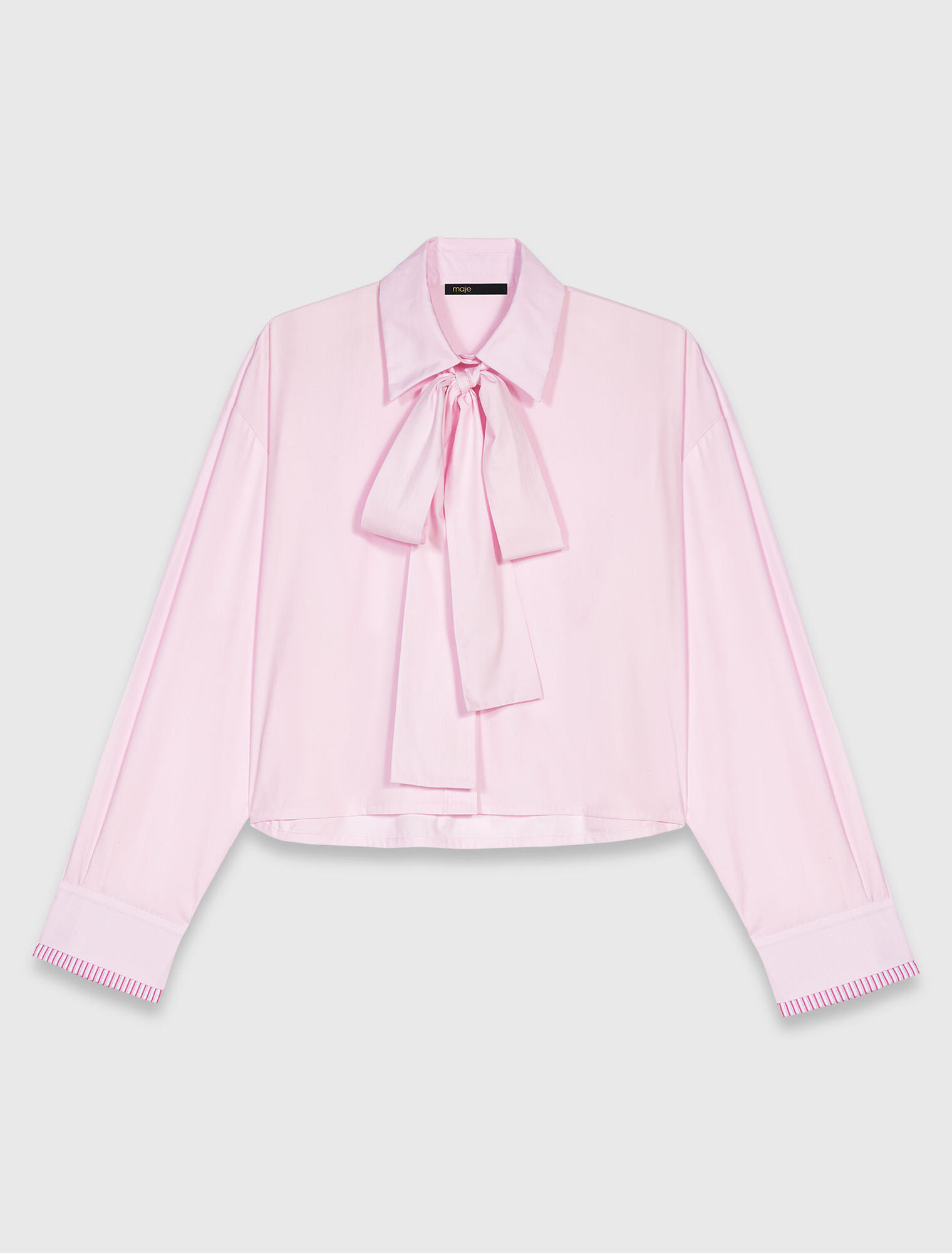 Chemise courte avec Lavallière