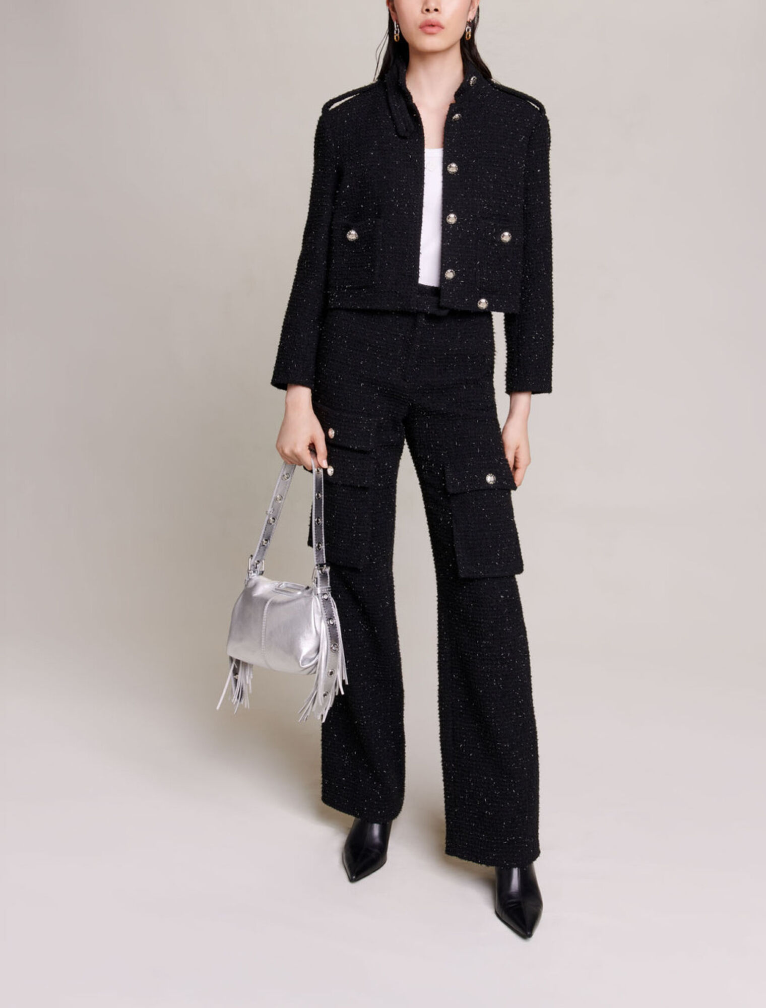 Pantalon en tweed